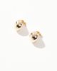 Pieces Pieces oversized chunky droplet earrings in gold - 4