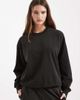 Pieces Pieces oversized sweatshirt in washed black - part of a set - 1