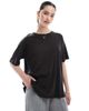 Pieces Pieces oversized T-shirt in washed black - 1