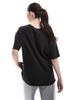 Pieces Pieces oversized T-shirt in washed black - 2