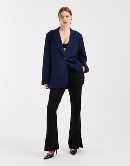 Pieces PIECES oversized tailored blazer in navy