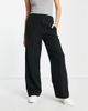Pieces Pieces pleated detail wide leg tailored pants in black - 4