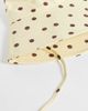 Pieces PIECES polka dot sun hat in pastel yellow and chocolate brown - 2