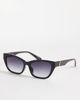 Pieces PIECES rectangular sunglasses in black - 1