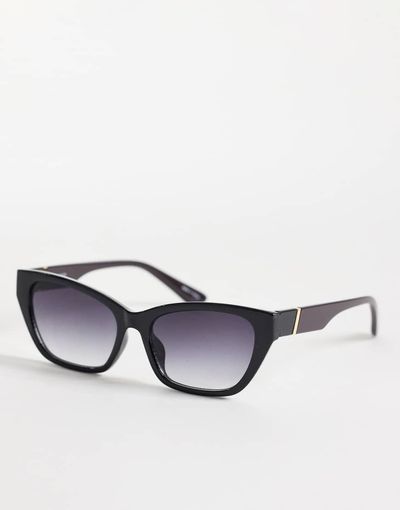 Pieces PIECES rectangular sunglasses in black