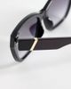 Pieces PIECES rectangular sunglasses in black - 2
