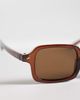 Pieces Pieces rectangular sunglasses in brown - 2