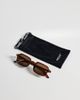 Pieces Pieces rectangular sunglasses in brown - 3
