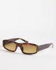 Pieces Pieces rectangular sunglasses in tortoise shell print-Multi - 1