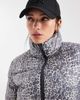 Pieces Pieces reversible padded jacket in tonal leopard print-Multi - 3