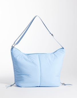 Pieces PIECES ruched crossbody bag in powder blue