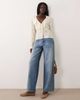 Pieces Pieces ruffle trim blouse in cream-WHITE - 3