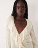 Pieces Pieces ruffle trim blouse in cream-WHITE - 4