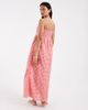 Pieces PIECES seersucker cami maxi dress in pink and red gingham print-Multi - 4