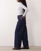 Pieces Pieces Selma high waisted wide leg jeans in dark blue denim - 2