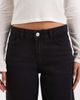 Pieces Pieces Selma wide leg mid rise jeans in black - 4