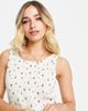 Pieces Pieces shirred sleeveless maxi dress in white ditsy floral - 3