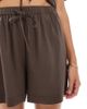 Pieces Pieces shorts in chocolate brown - part of a set - 3
