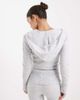 Pieces Pieces shrunken knit hoodie in light heather gray - part of a set - 2