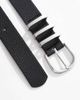 Pieces Pieces silver buckle belt in black - 2
