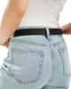 Pieces Pieces silver buckle belt in black - 3