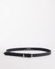 Pieces PIECES skinny faux leather belt in black and sliver - 1