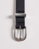 Pieces PIECES skinny faux leather belt in black and sliver - 2