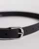 Pieces PIECES skinny faux leather belt in black and sliver - 3