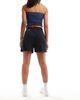 Pieces Pieces slinky elastic waist shorts in black - 2