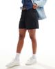 Pieces Pieces slinky elastic waist shorts in black - 4