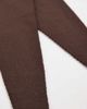 Pieces Pieces small triangle knit scarf in chocolate brown - 2
