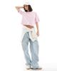 Pieces Pieces soft knit short sleeve cardigan in rose pink - 3