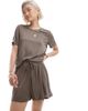 Pieces Pieces soft lightweight tie waist shorts in morel brown - part of a set - 4