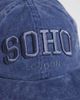 Pieces PIECES soho graphic cap in blue - 2