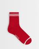 Pieces Pieces sporty stripe glitter socks in red - 1