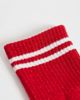 Pieces Pieces sporty stripe glitter socks in red - 3