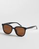 Pieces Pieces square sunglasses with brown lens in black - 1
