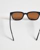 Pieces Pieces square sunglasses with brown lens in black - 3