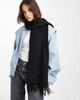 Pieces Pieces staple tassel scarf in black - 1