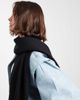 Pieces Pieces staple tassel scarf in black - 2