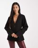 Pieces Pieces structured tailored blazer in black - 1