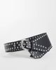 Pieces PIECES studded oversized waist belt in black - 1