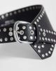 Pieces PIECES studded oversized waist belt in black - 2