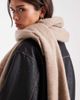 Pieces Pieces super soft tassel scarf in silver mink - 2