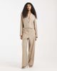 Pieces Pieces tailored high waisted wide leg pants in beige - part of a set-Neutral - 1