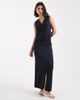 Pieces Pieces tailored maxi skirt in navy pinstripe - part of a set - 1