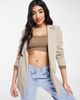 Pieces Pieces tailored oversized blazer in beige-Neutral - 1