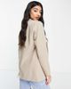 Pieces Pieces tailored oversized blazer in beige-Neutral - 2
