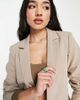 Pieces Pieces tailored oversized blazer in beige-Neutral - 3