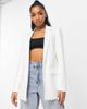 Pieces Pieces tailored oversized blazer in white - 1